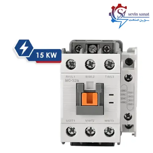 کنتاکتور ال اس ۳۲ آمپر ۱۱۰VAC بوبین ۱۵ کیلووات مدل MC-32a